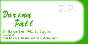 dorina pall business card